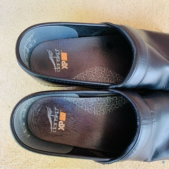Dansko black leather professional xp clogs size 40 - Picture 3 of 7